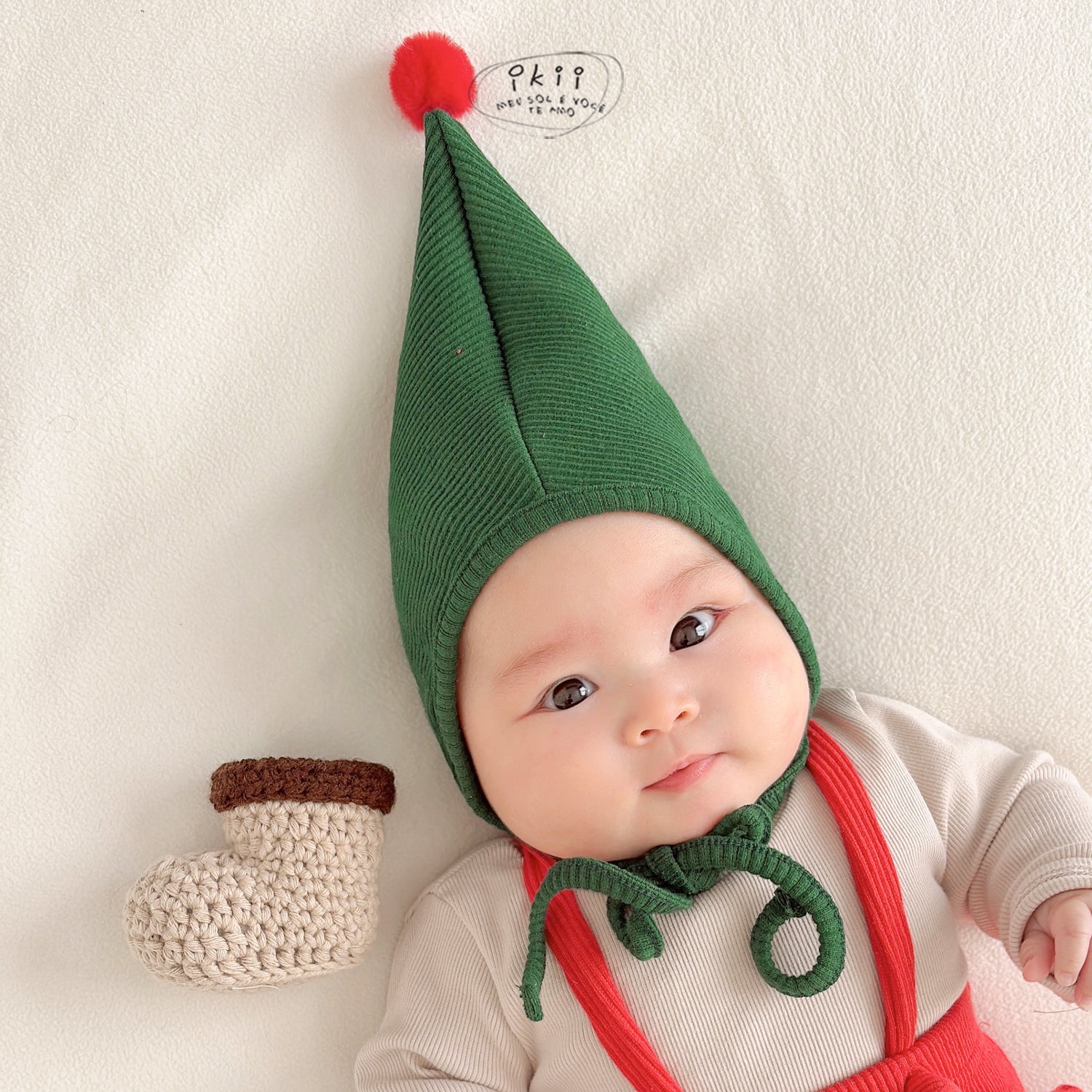 Christmas Santa Leggings with kneepad 2-Piece Set