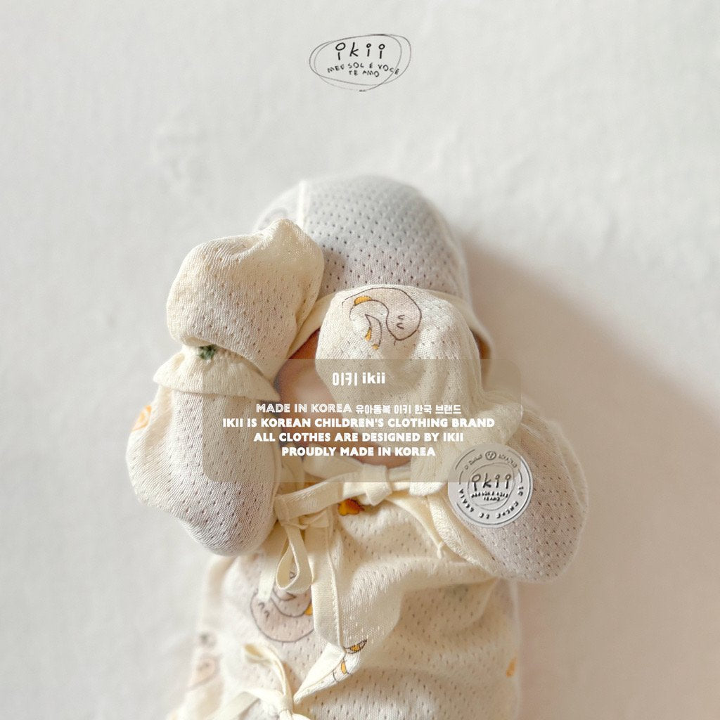 Baby's First Gift: Organic Eczema-Friendly Mesh Newborn 4 Pieces Gift Set